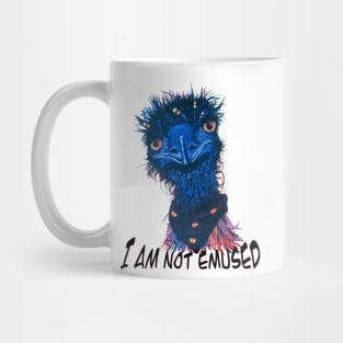 I am not emused hippie funny emu pun Mug